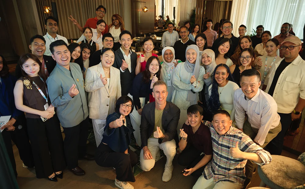 Love Frankie team and partners gathered together