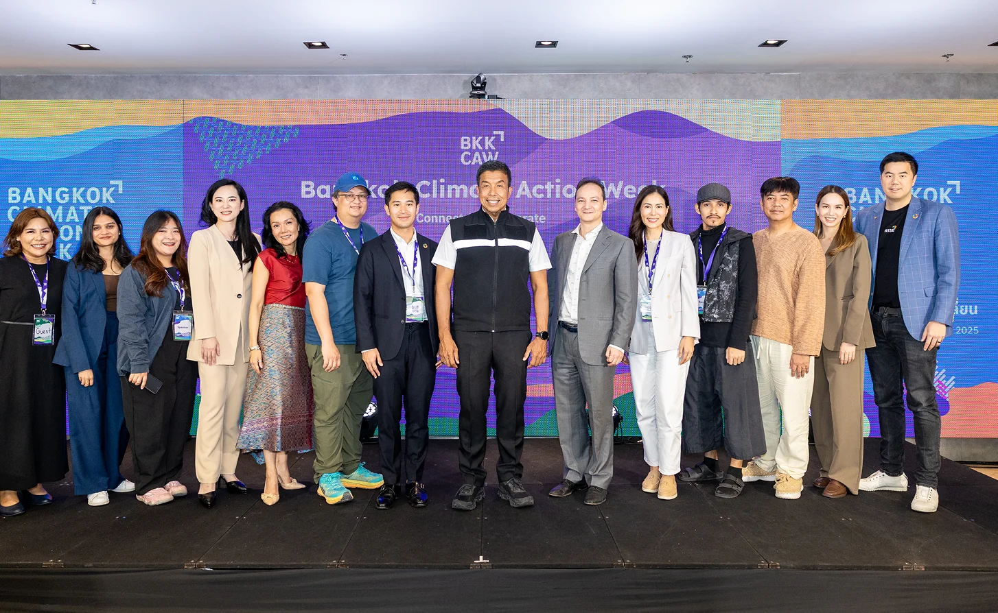 Partners on stage at the pre-week stakeholder event