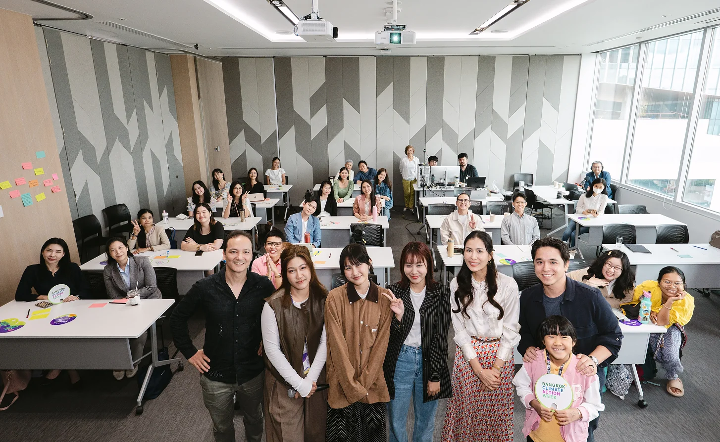 Participants during the content creator workshop