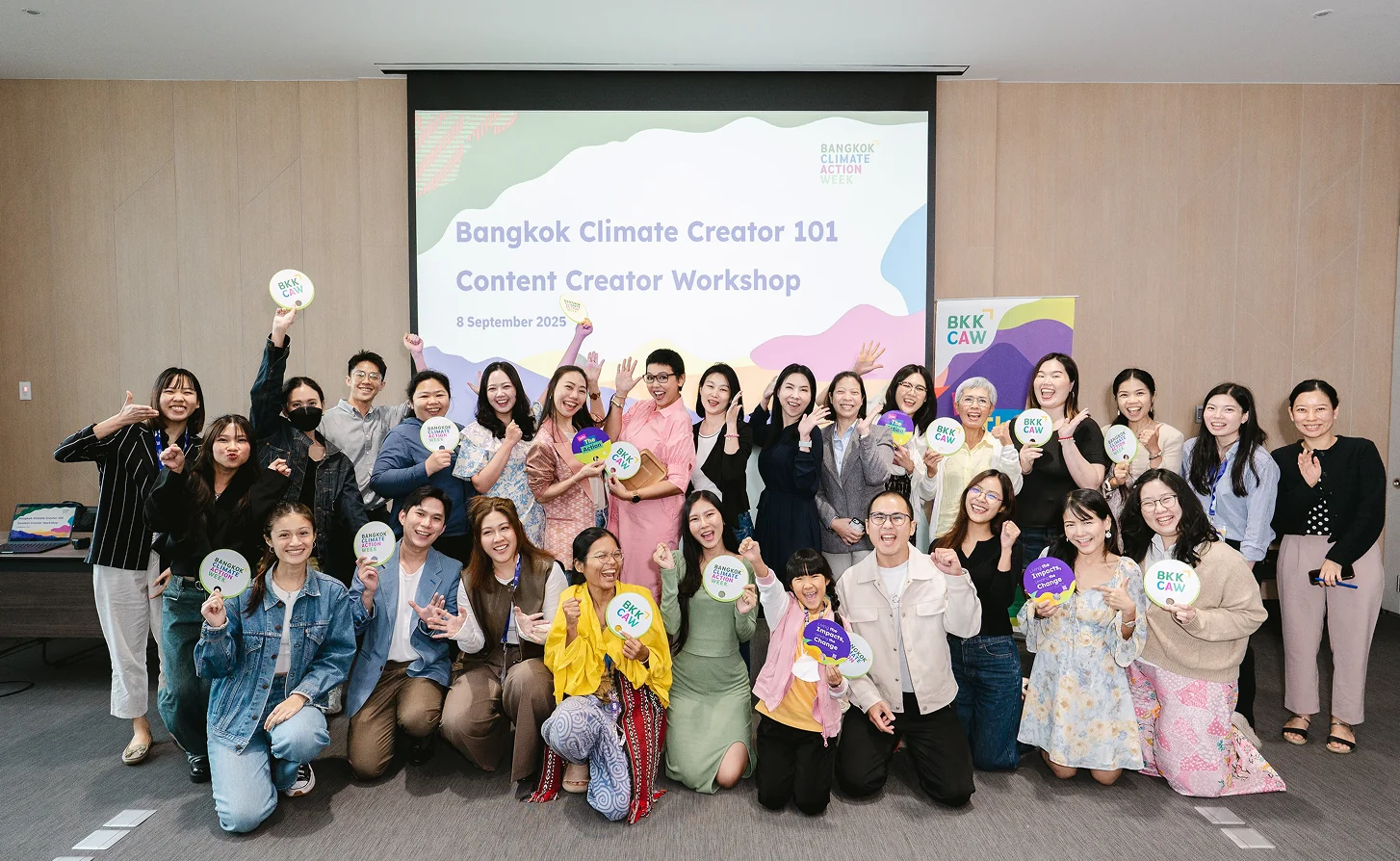 Creators gathered at the content workshop