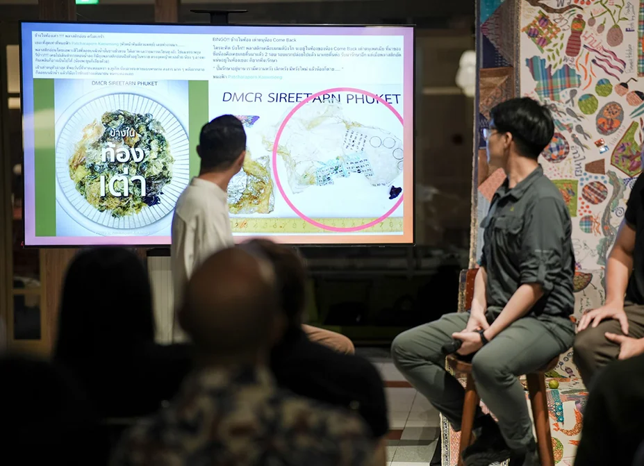 A talk on ecosystems at the festival