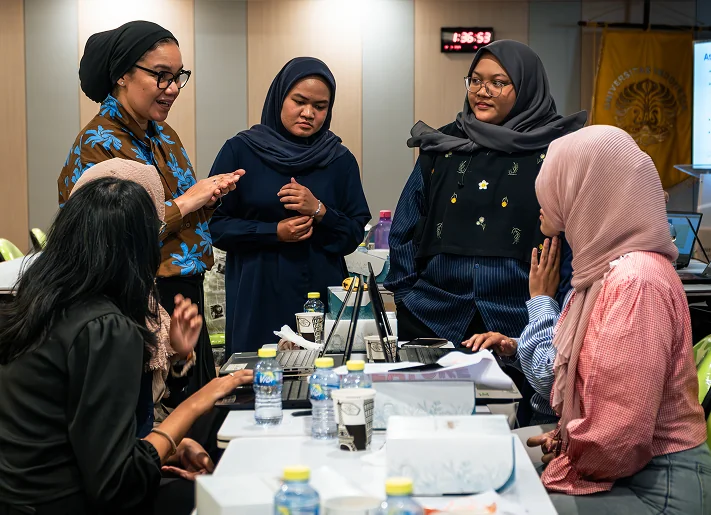 Students in a Future Feature workshop discussion